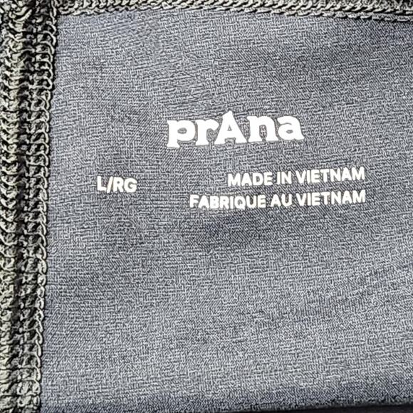 prAna Koen Pants Womens Large Gray Ruched Stretch Waistband Zipper Pockets - Picture 11 of 15